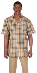 Milano Moda Walking Set M2952-Gold - Church Suits For Less