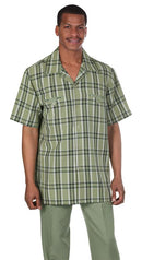 Milano Moda Walking Set M2952-Olive - Church Suits For Less