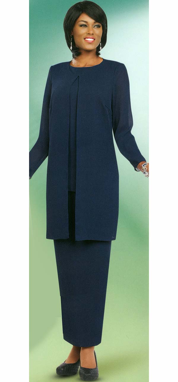 Misty Lane Usher Suit 13057-Navy - Church Suits For Less