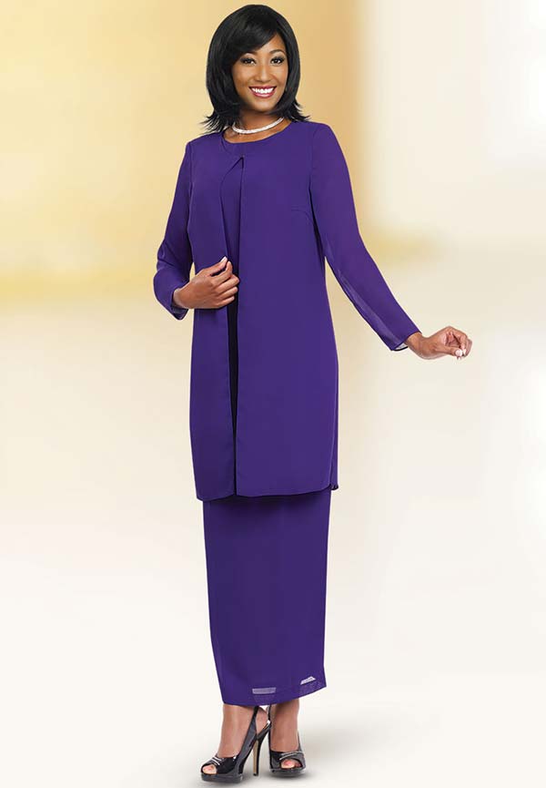 Misty Lane Usher Suit 13057-Purple - Church Suits For Less