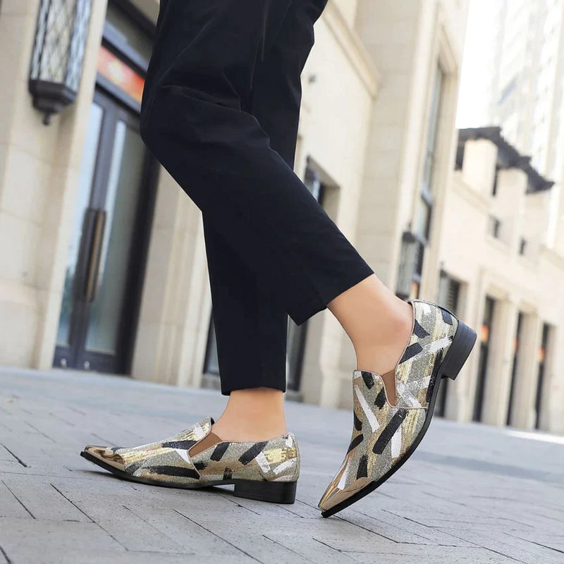 Men Dress Shoe Nel Gold Men Dress Shoe Nel Gold