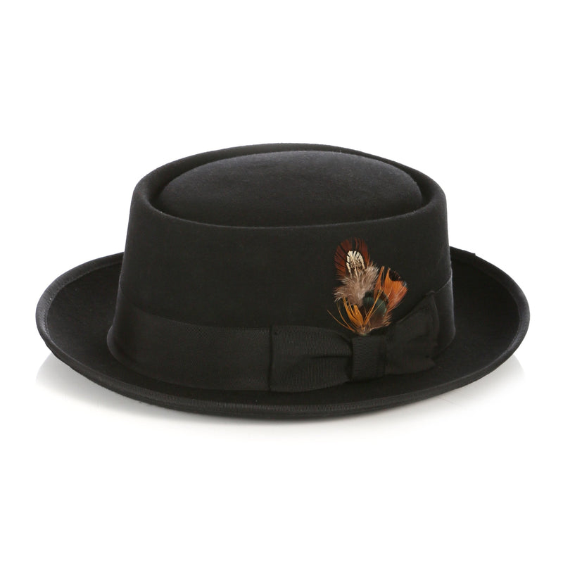 Men Classic Pork Pie Hat-MSD32 - Church Suits For Less