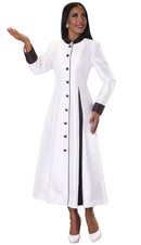 Tally Taylor Robe 4544-White/Black