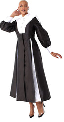 Tally Taylor Church Robe 4802-Black/White