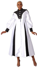 Tally Taylor Church Robe 4802-White Black