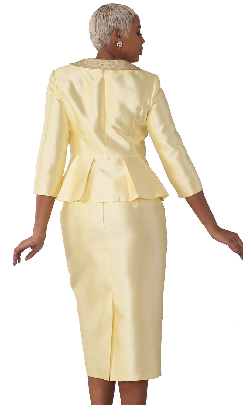 Tally Taylor Church Suit 4811-Yellow - Church Suits For Less
