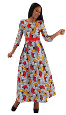 Tally Taylor Church Dress 4497C-Floral Print