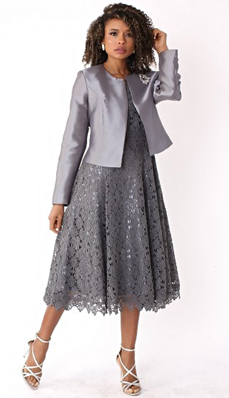 Tally Taylor Dress 4529-Silver