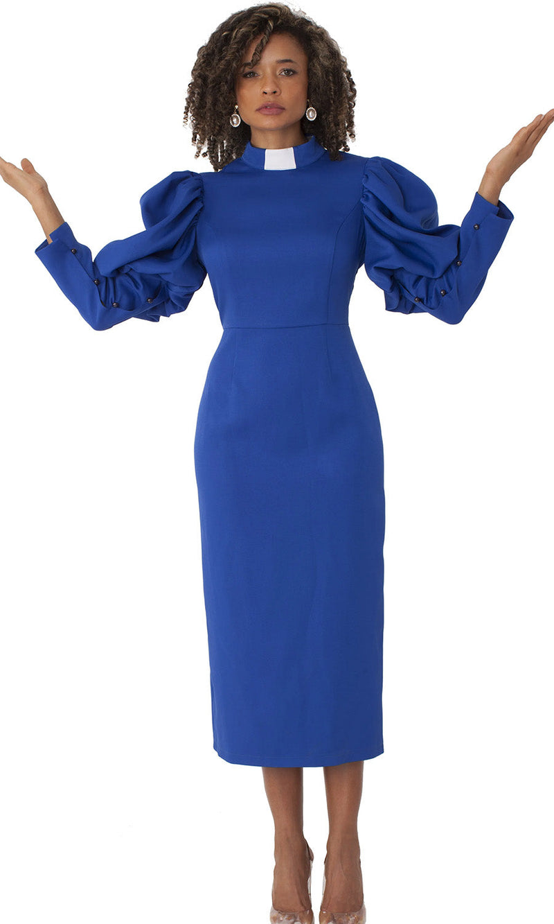 royal blue church dress Tally Taylor Usher Dress 4813-Royal Blue