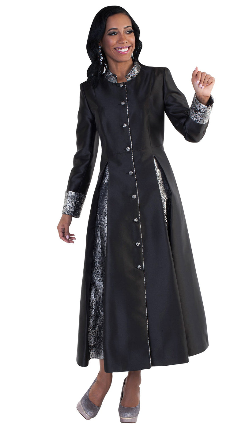 Tally Taylor Robe 4544-Black/Silver