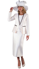 Tally Taylor Suit 4667-Ivory - Church Suits For Less