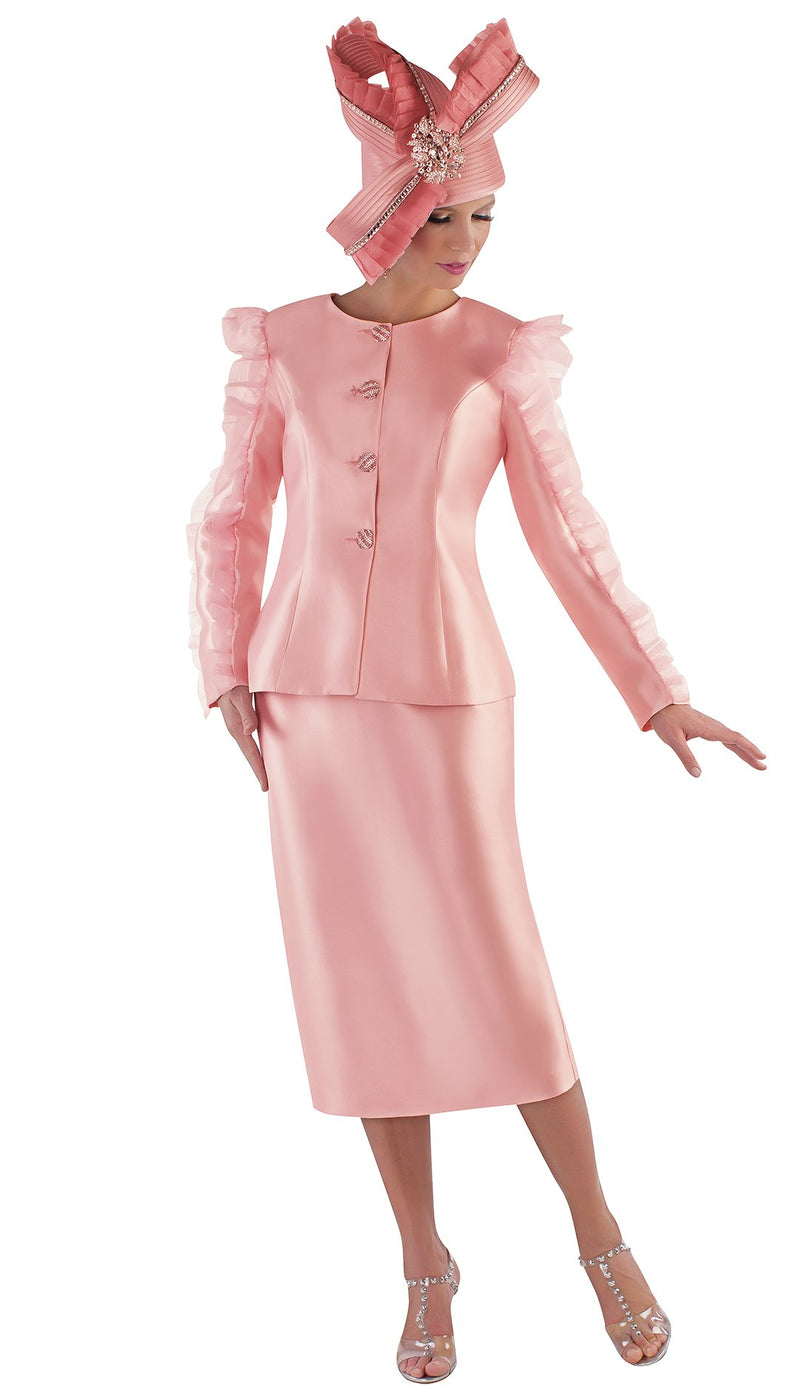 Tally Taylor Suit 4729-Peach - Church Suits For Less