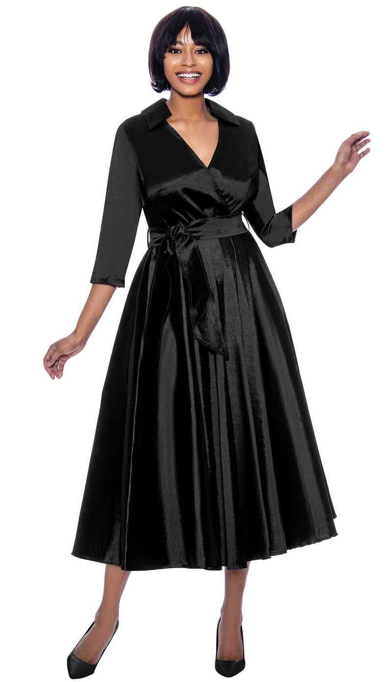 Terramina Church Dress 7869-Black - Church Suits For Less