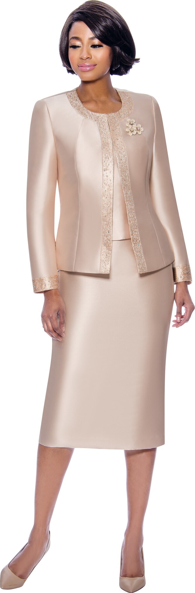 Terramina Suit 7637-Champagne - Church Suits For Less