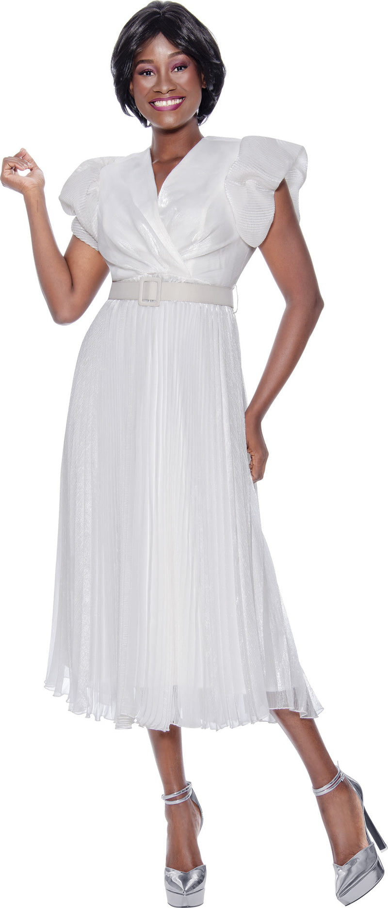Terramina Church Dress 7128-White