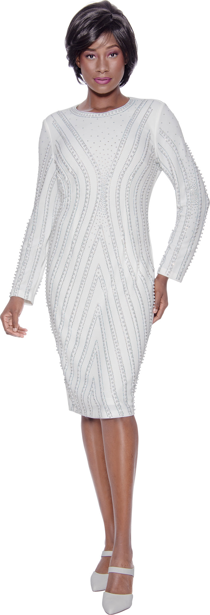 Terramina Church Dress 7143-Off-White