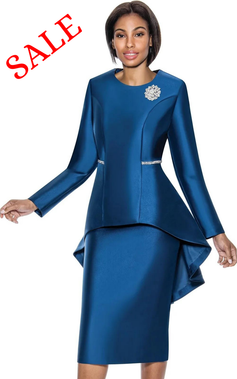 Terramina Church Suit 7065C-Navy - Church Suits For Less