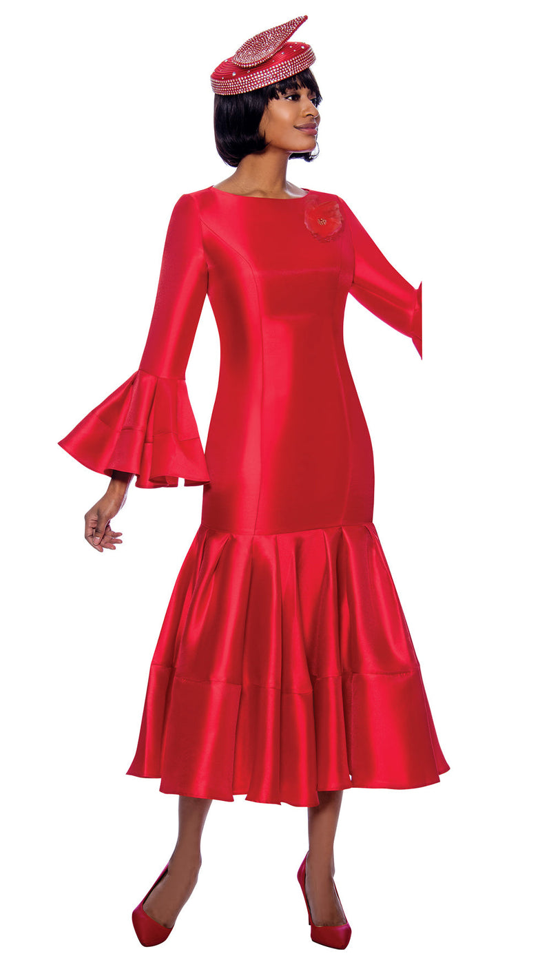 Terramina Dress 7764-Red - Church Suits For Less
