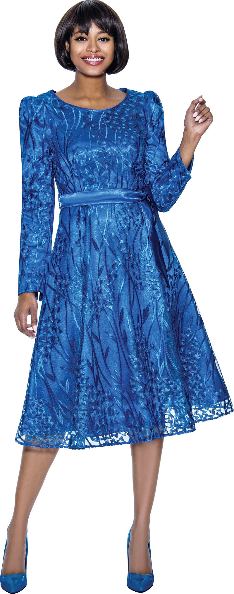 Terramina Church Dress 7015-Royal Blue - Church Suits For Less