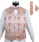 Men Tuxedo Vest V005-Tan