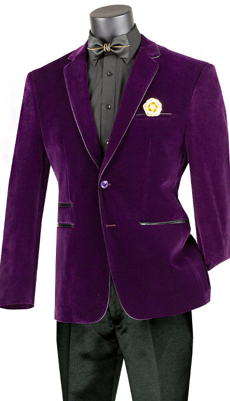 Vinci Sport Jacket BS-02-Purple - Church Suits For Less