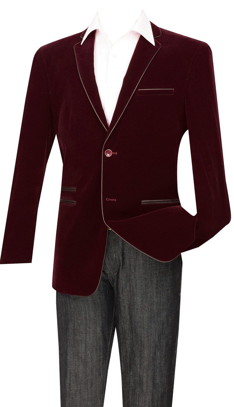Vinci Sport Jacket BS-02-Wine - Church Suits For Less