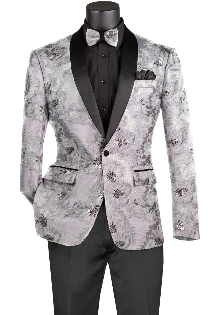 Vinci Sport Coat BSF-13-Silver - Church Suits For Less