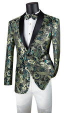 Vinci Sport Coat BSF-9-Green - Church Suits For Less