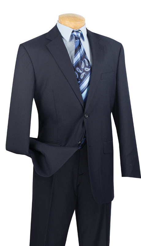 Vinci Suit 2C900-2-Navy Blue - Church Suits For Less