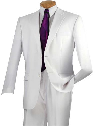 Vinci Suit 2C900-2-White - Church Suits For Less