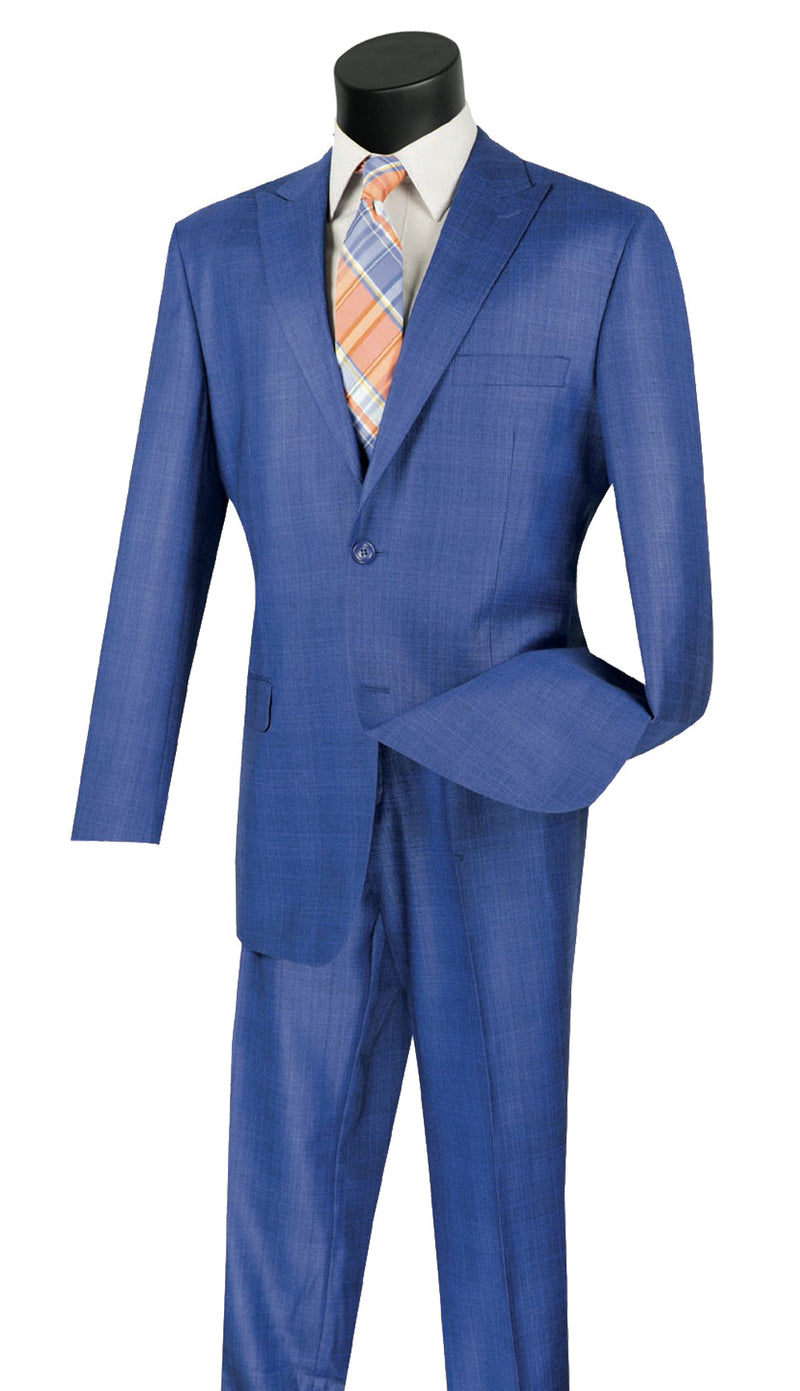 Vinci Suit 2RW-1-Blue - Church Suits For Less