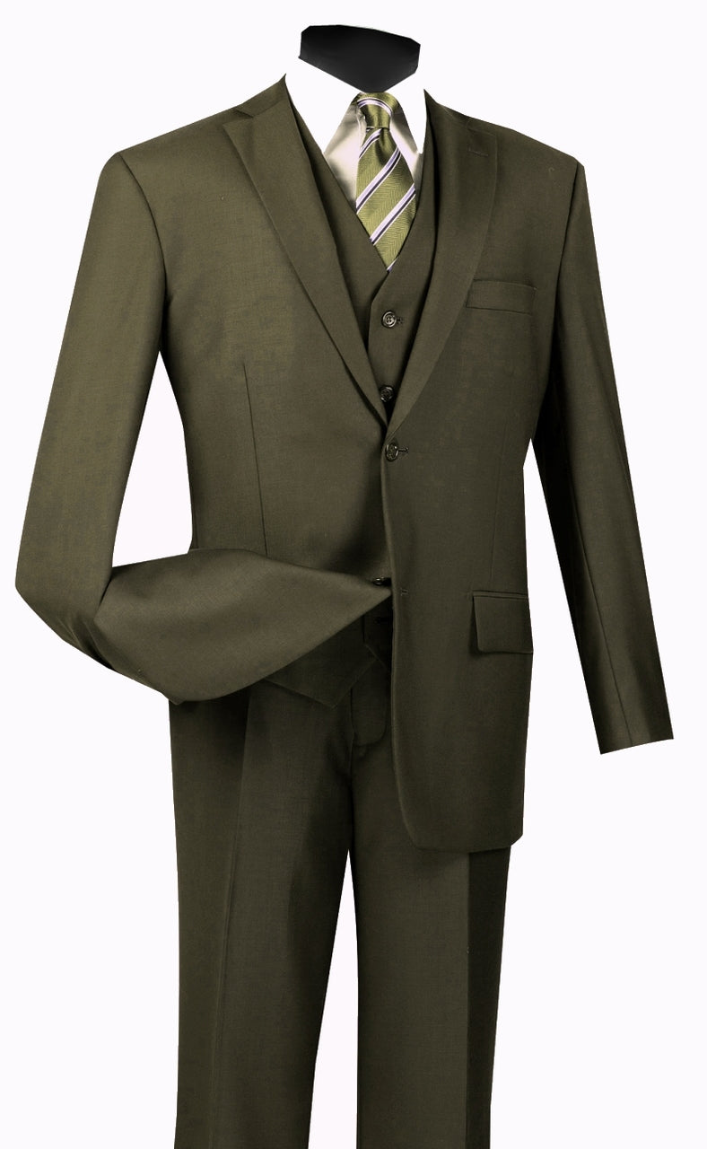 Vinci Suit V2TR-Olive - Church Suits For Less