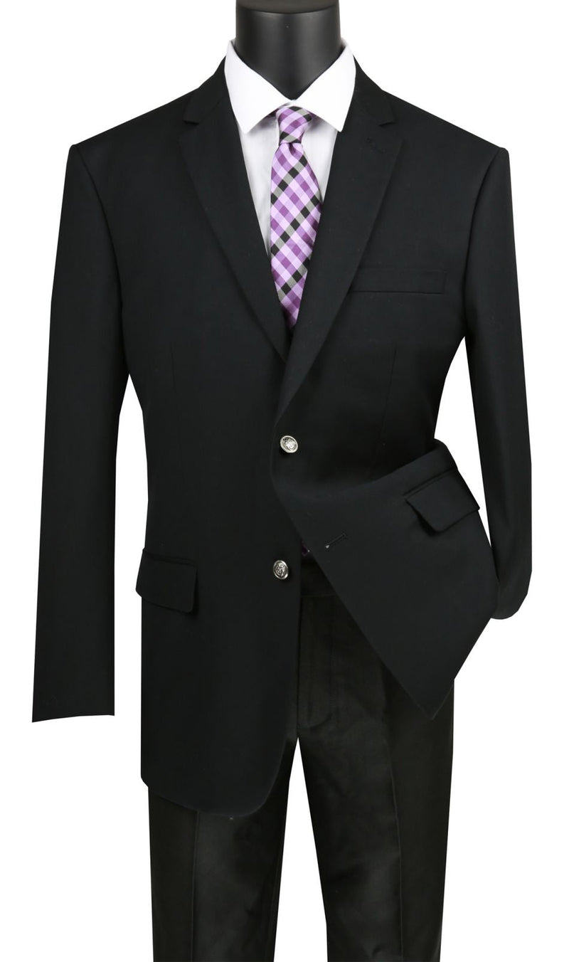 Vinci Men Sport Coat B-TR-Black - Church Suits For Less
