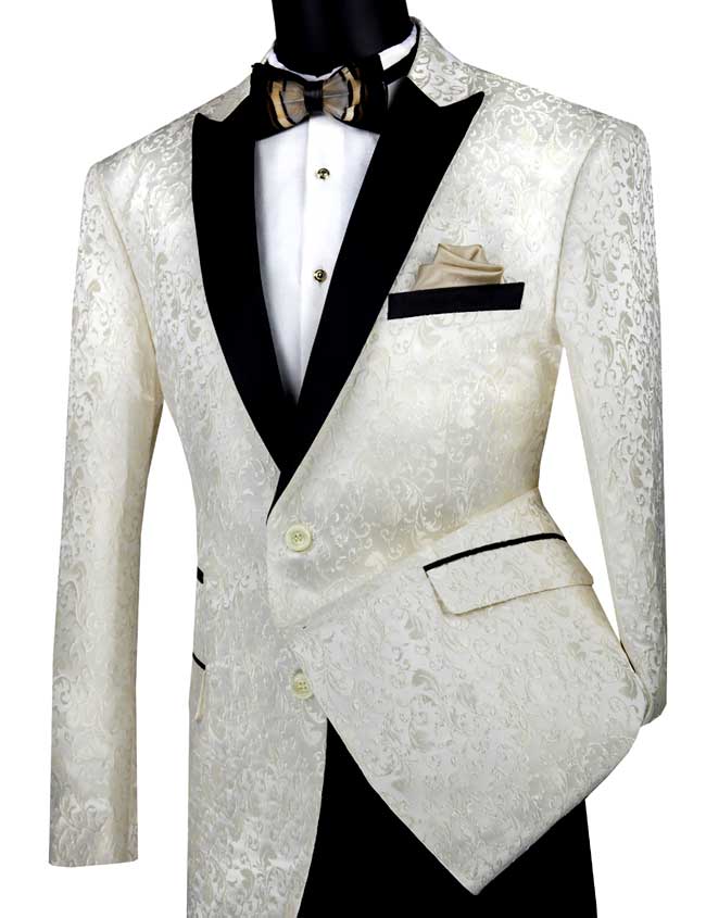 Vinci Sport Jacket BF-2-Ivory - Church Suits For Less