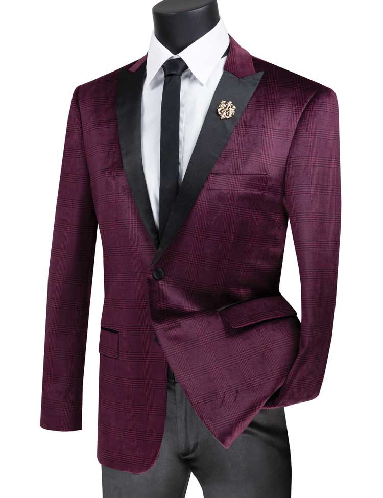 Vinci Sport Jacket BS-14-Ruby - Church Suits For Less