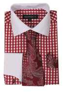 Men Dress Shirt AH615-Red