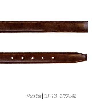 Men Leather Belts-BLT-103-CHOC