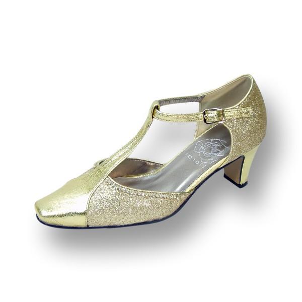 Women Church Shoes DP772-Gold - Church Suits For Less