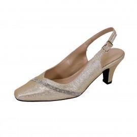 Women Church Shoes DP833-Champagne - Church Suits For Less