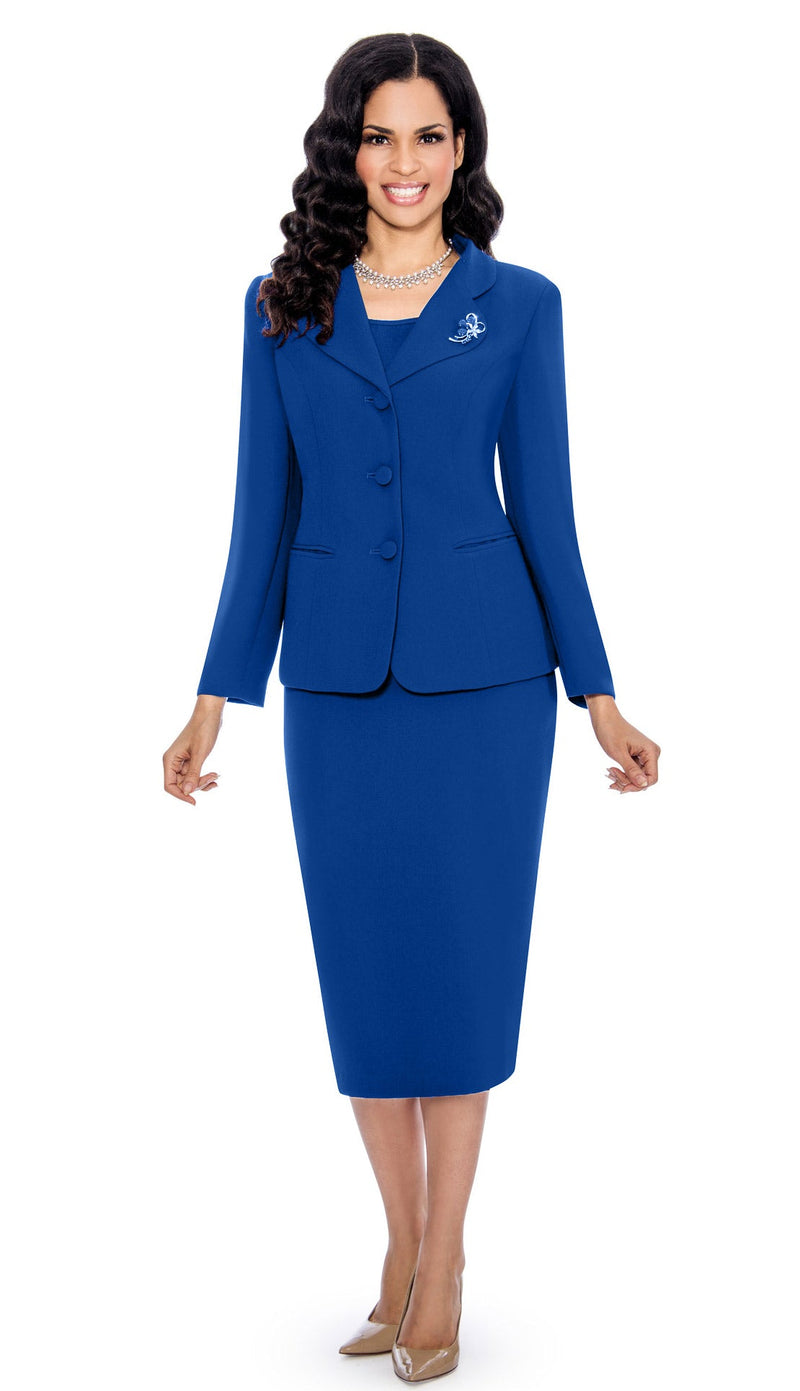 Giovanna Usher Suit 0824- Royal Blue - Church Suits For Less