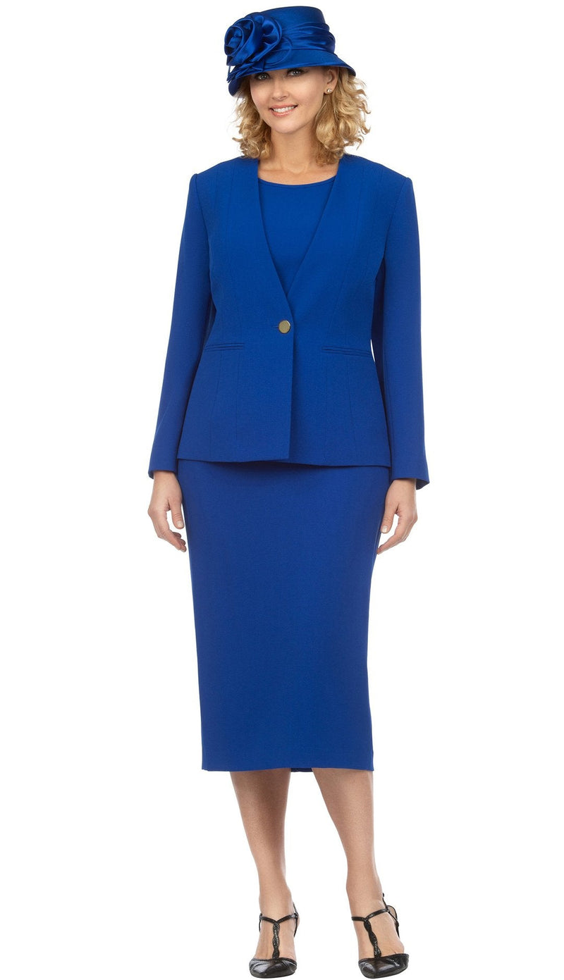 Giovanna Usher Suit S0722C-Royal - Church Suits For Less
