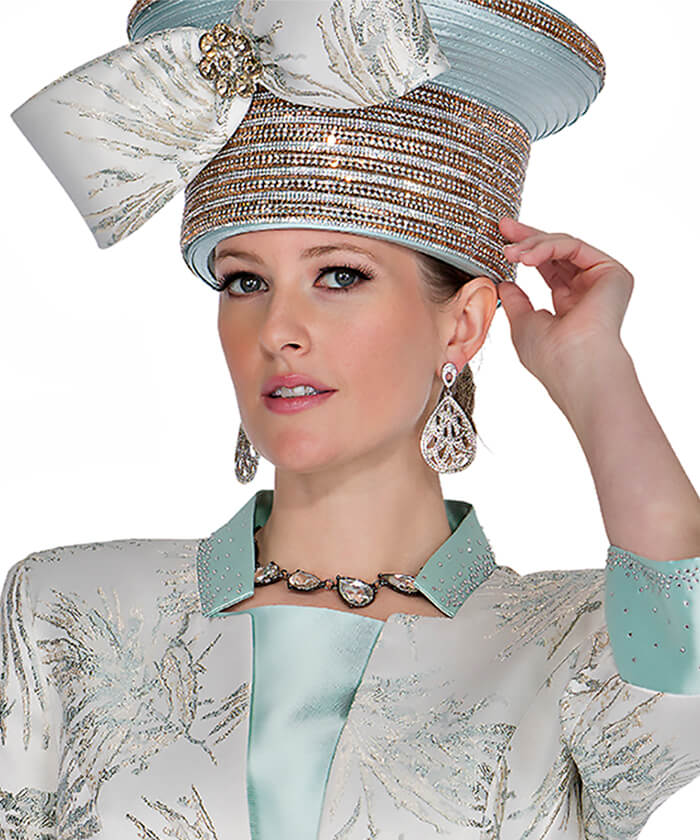 Champagne Italy Church Hat 5933 - Church Suits For Less