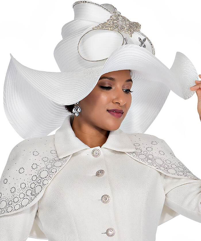Champagne Italy Church Hat 5955 - Church Suits For Less