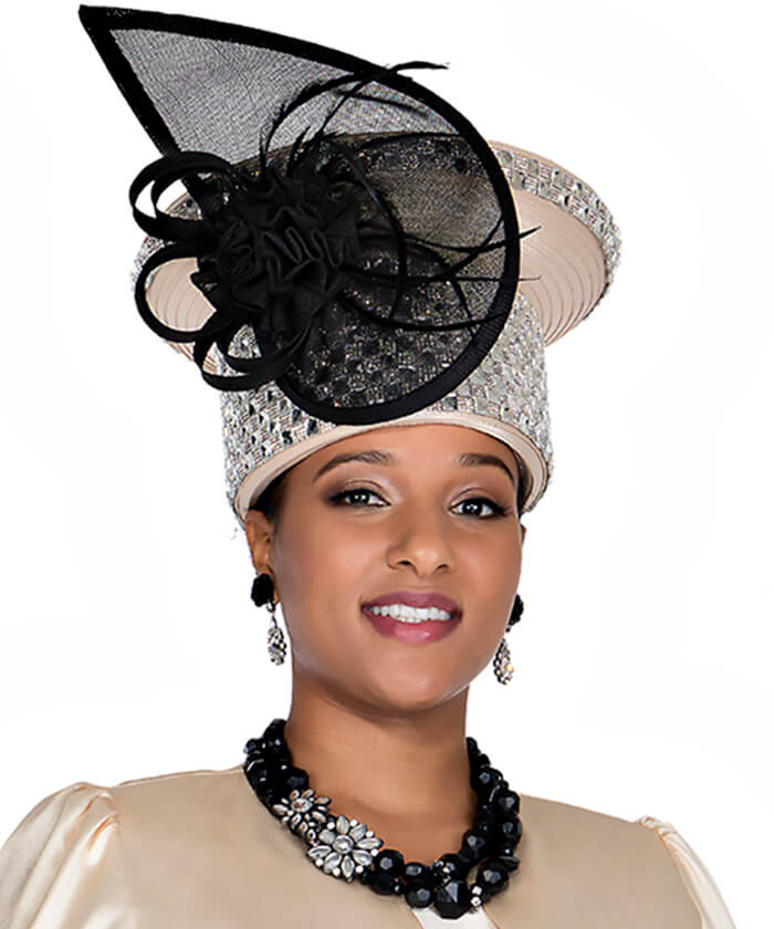 Champagne Italy Church Hat 6073 - Church Suits For Less