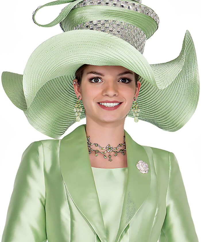 Champagne Italy Church Hat 6020 - Church Suits For Less