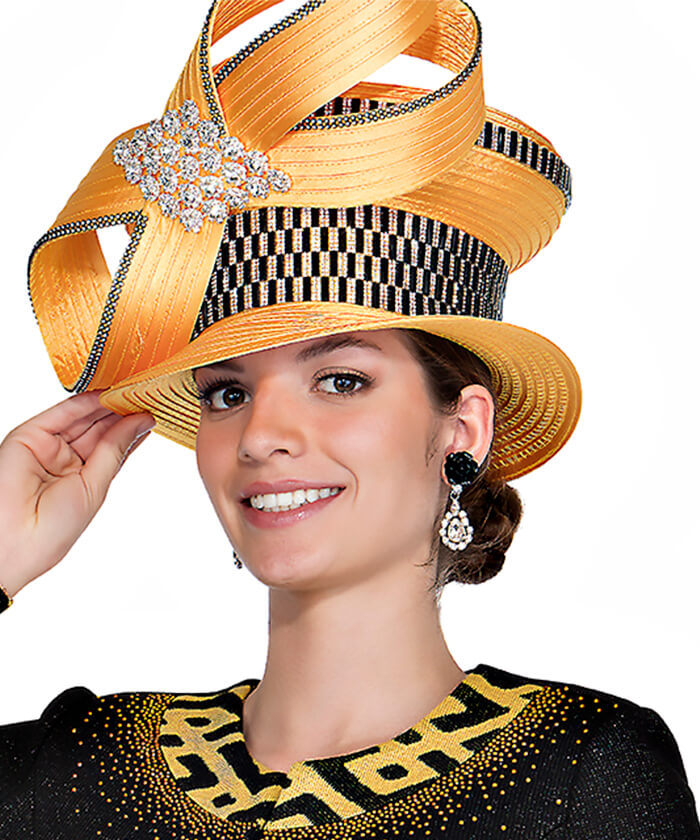 Champagne Italy Church Hat 5951 - Church Suits For Less