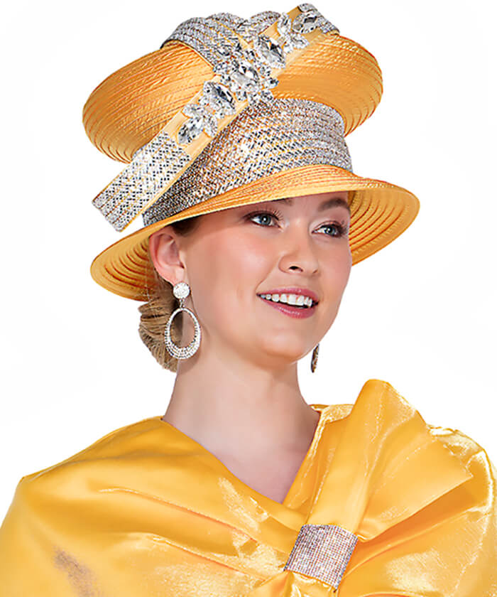 Champagne Italy Church Hat 6067 - Church Suits For Less