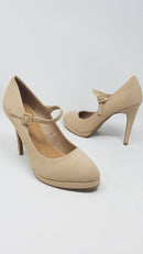 Women Church Shoes-FAVEC-Nude - Church Suits For Less