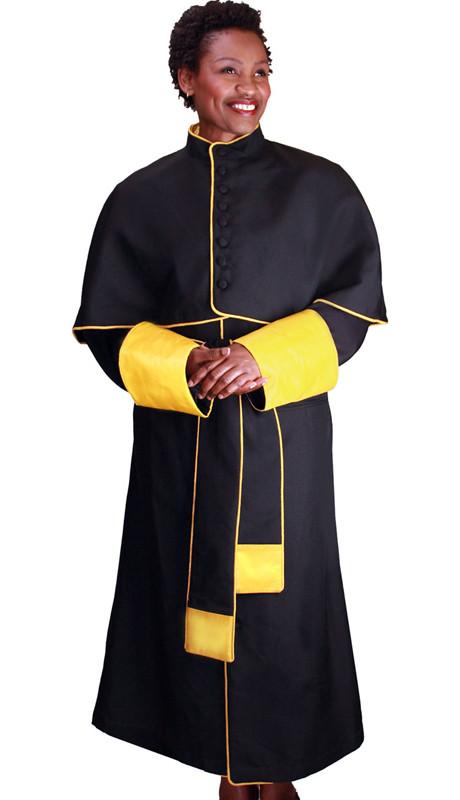 Papal Robe RR9002C-Black/Gold - Church Suits For Less