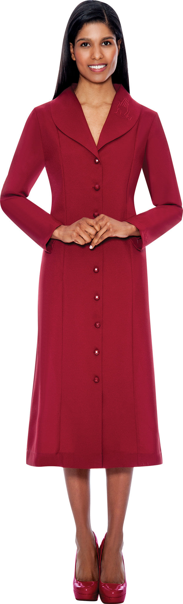 GMI Usher Suit-11674-Burgundy - Church Suits For Less